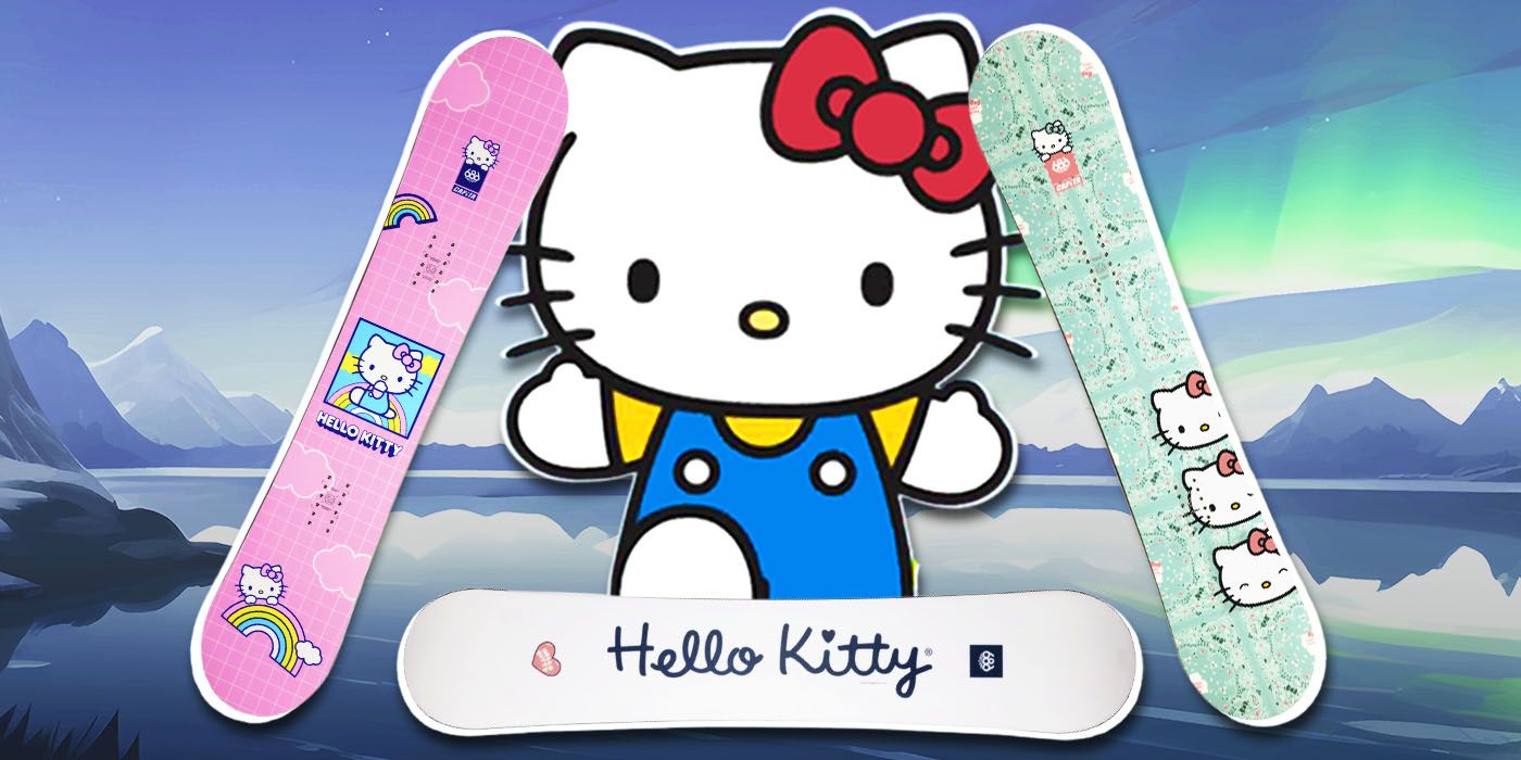 Hello Kitty от Sanrio представляет специальный новый сноуборд для Kawaii Winter Fun