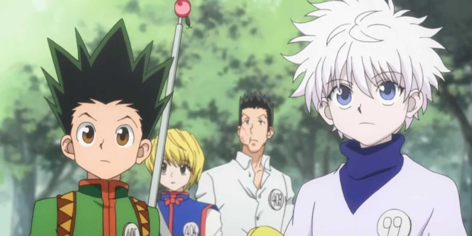 Gon, Killua, Kurapika, & Leorio dalam versi anime Hunter x Hunter tahun 2011