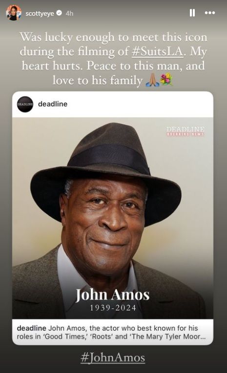 John Amos aparecerá póstumamente en el próximo spin-off de Suits