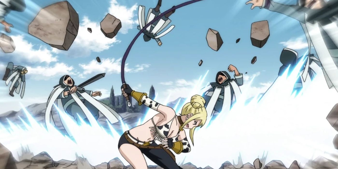 Las formas de vestido de estrella más fuertes de Lucy Heartfilia en Fairy Tail, clasificadas