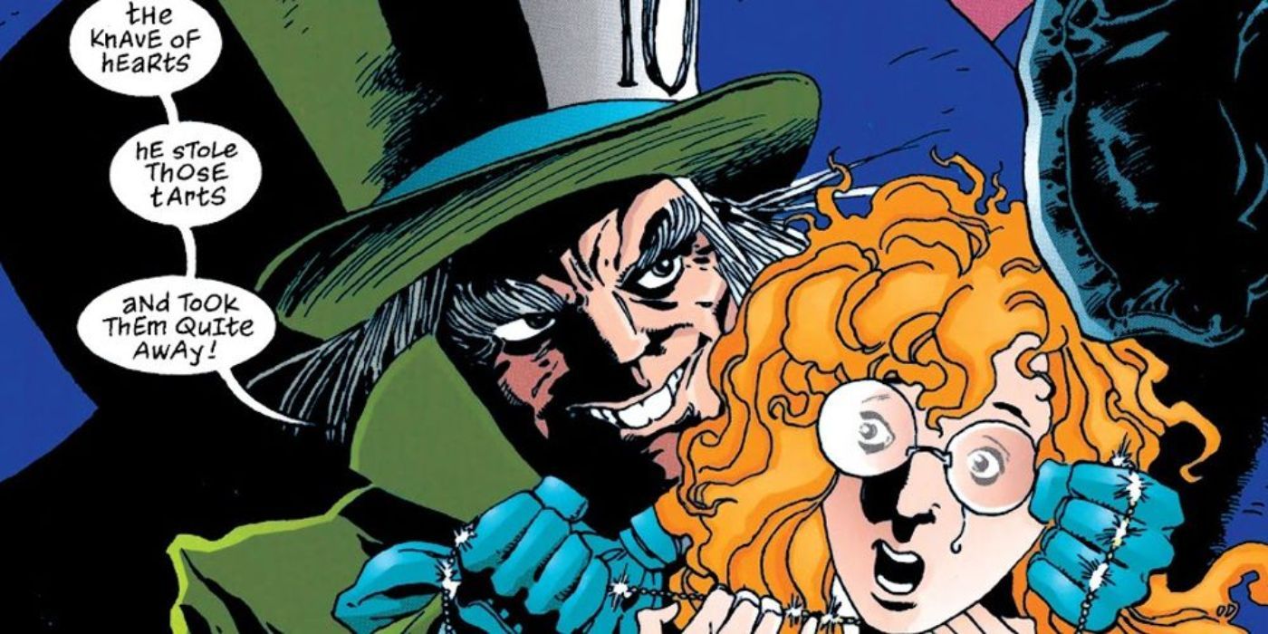 Mad Hatter em ação nos quadrinhos da DC