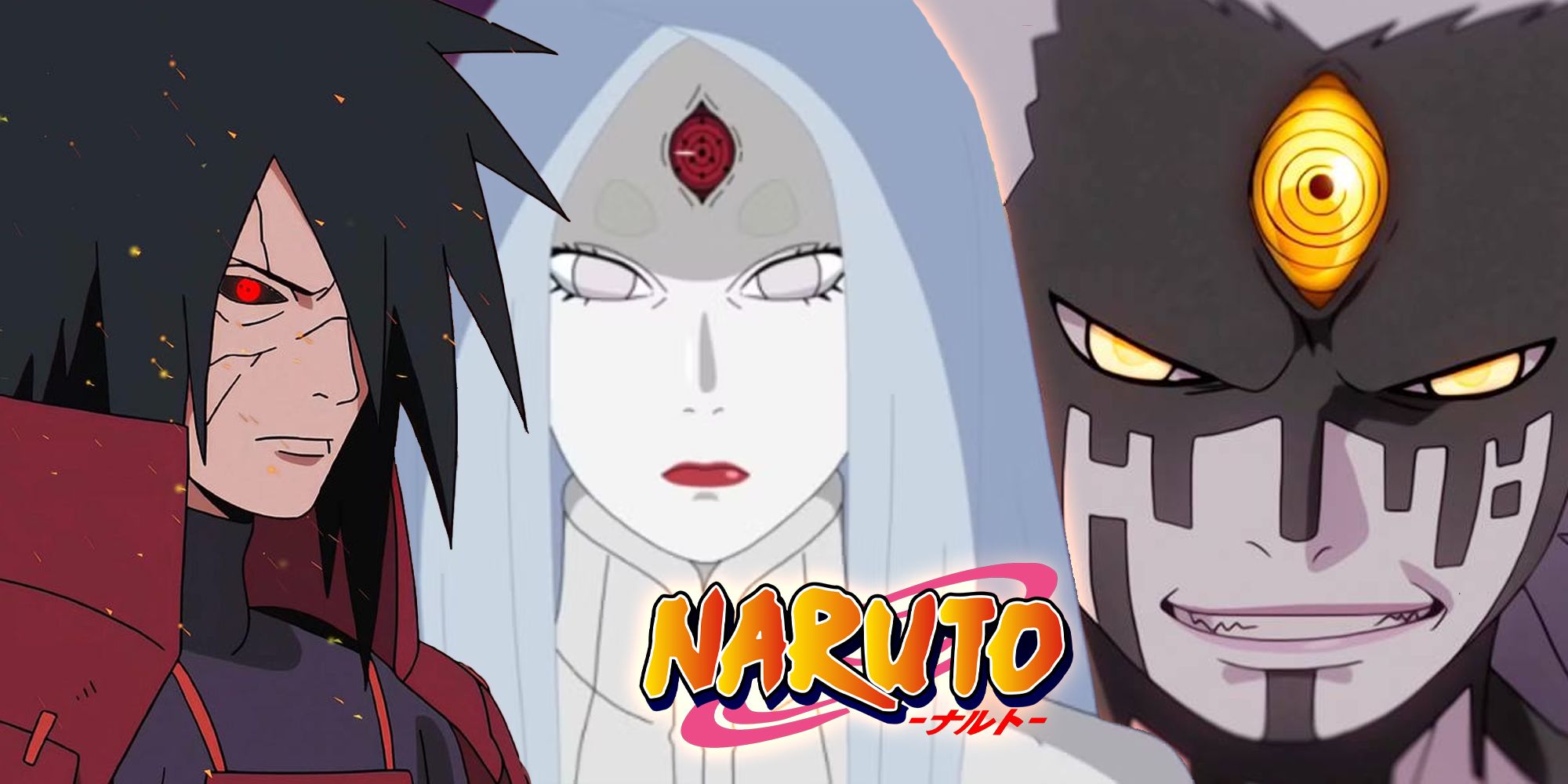 Madara Uchiha and Kaguya beside Momoshiki Otsusuki in Naruto and Boruto