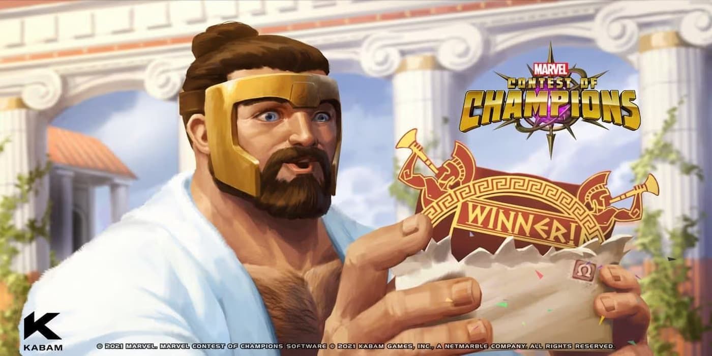 Marvel Contest of Champions Hércules segurando uma sacola