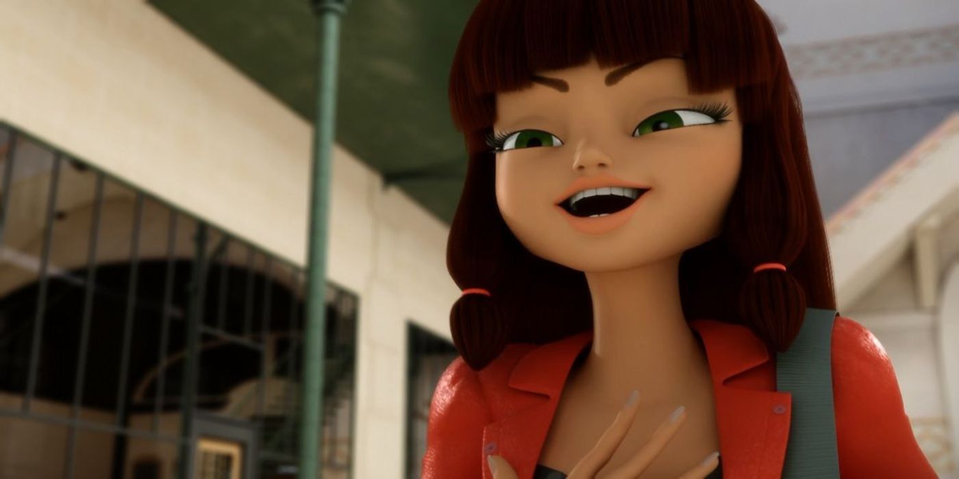 Lila Rossi se ríe en Miraculous Ladybug.