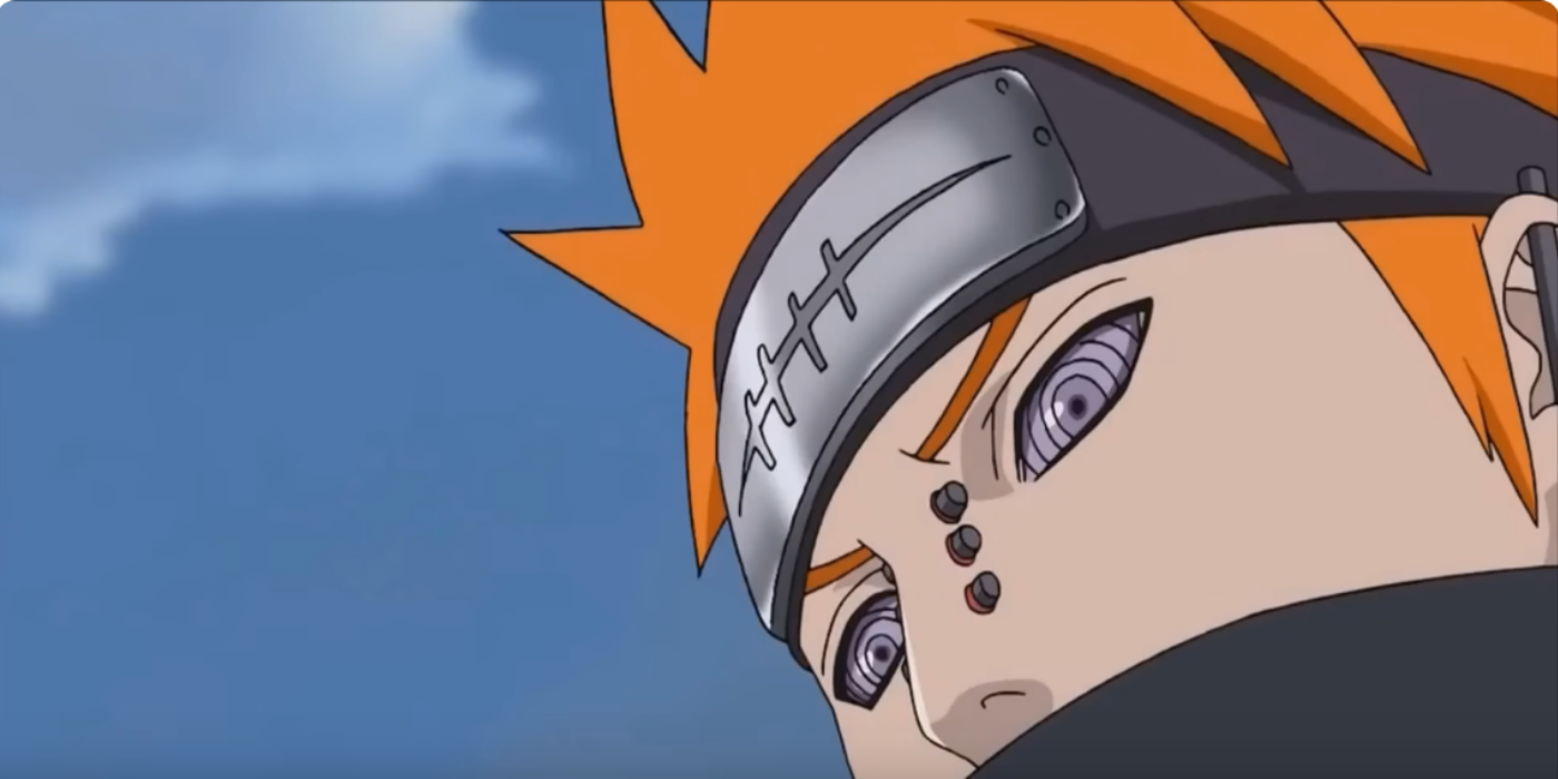 Pain desprecia a Naruto durante su discurso sobre el Ciclo del Odio en Naruto: Shippuden.