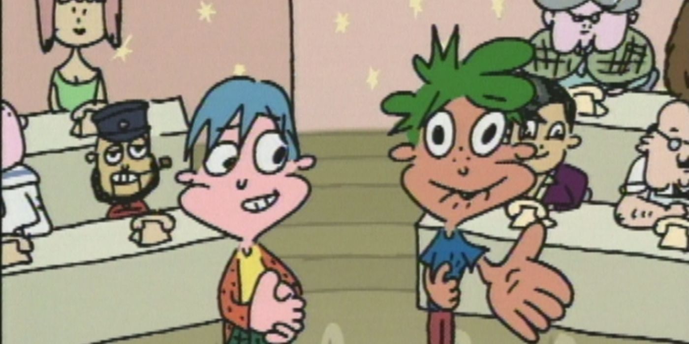 June e Henry da série Nickelodeon KaBlam!