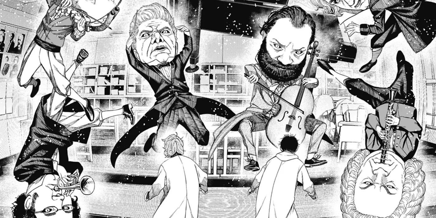 Okarun and Aira vs the Music Room Portraits Dandadan