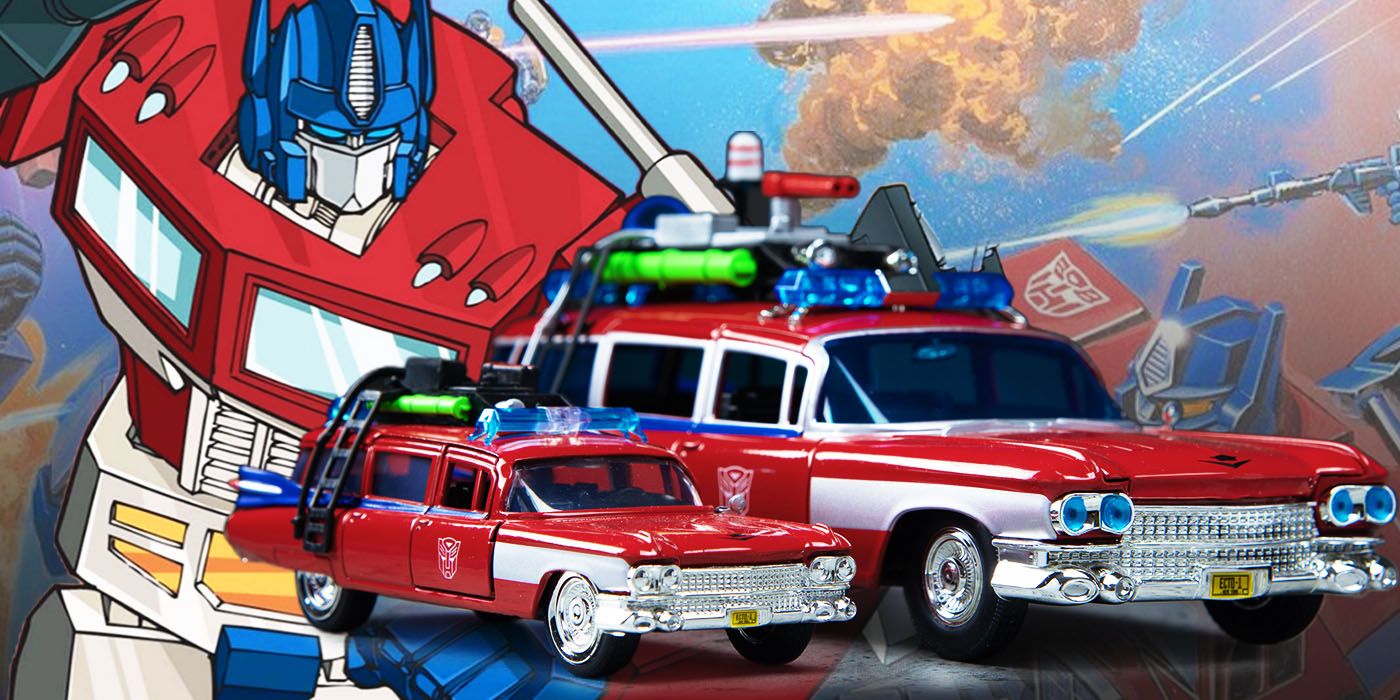 Transformers & Ghostbusters Unite for OG '80s Nostalgia With New Die-Cast Collectibles Starring Optimus Prime