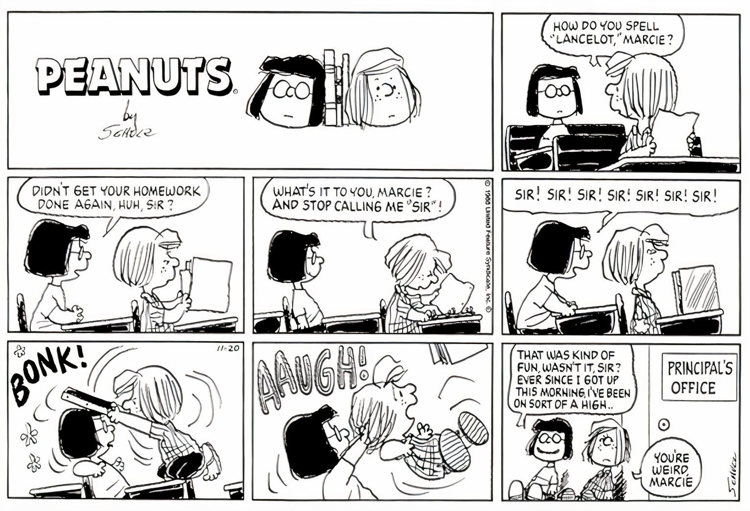 Las 10 mejores tiras cómicas de Peanuts con Marcie, clasificadas