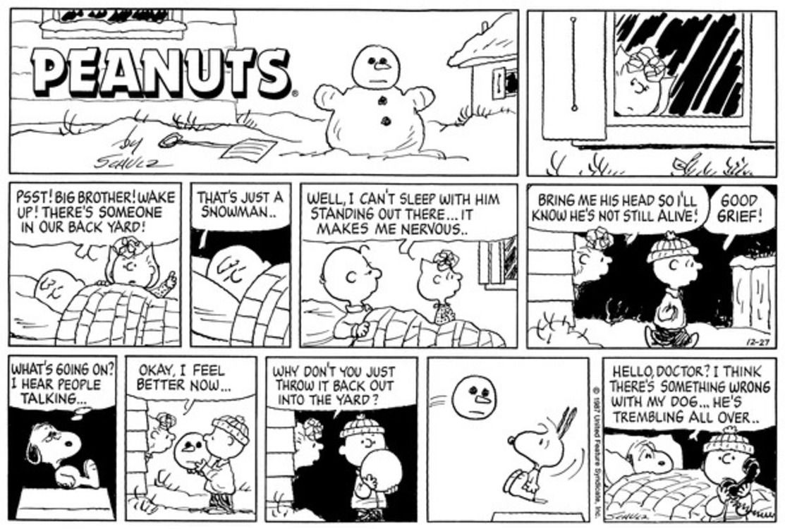 Las 10 tiras cómicas de Peanuts más morbosas, clasificadas