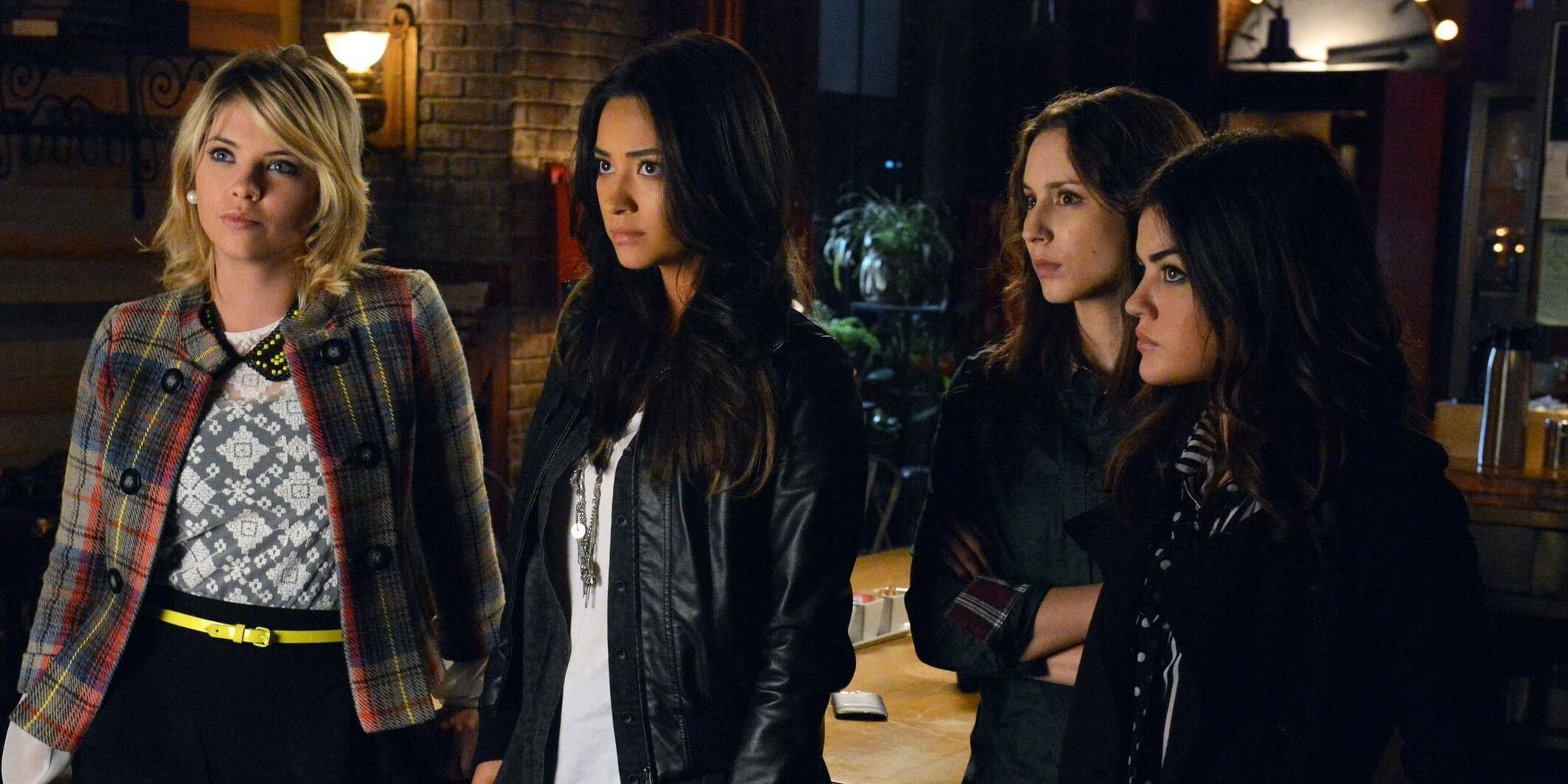 Emily Fields, Spencer Hastings, Aria Montgomery, and Hanna Marin from Pretty Little Liars