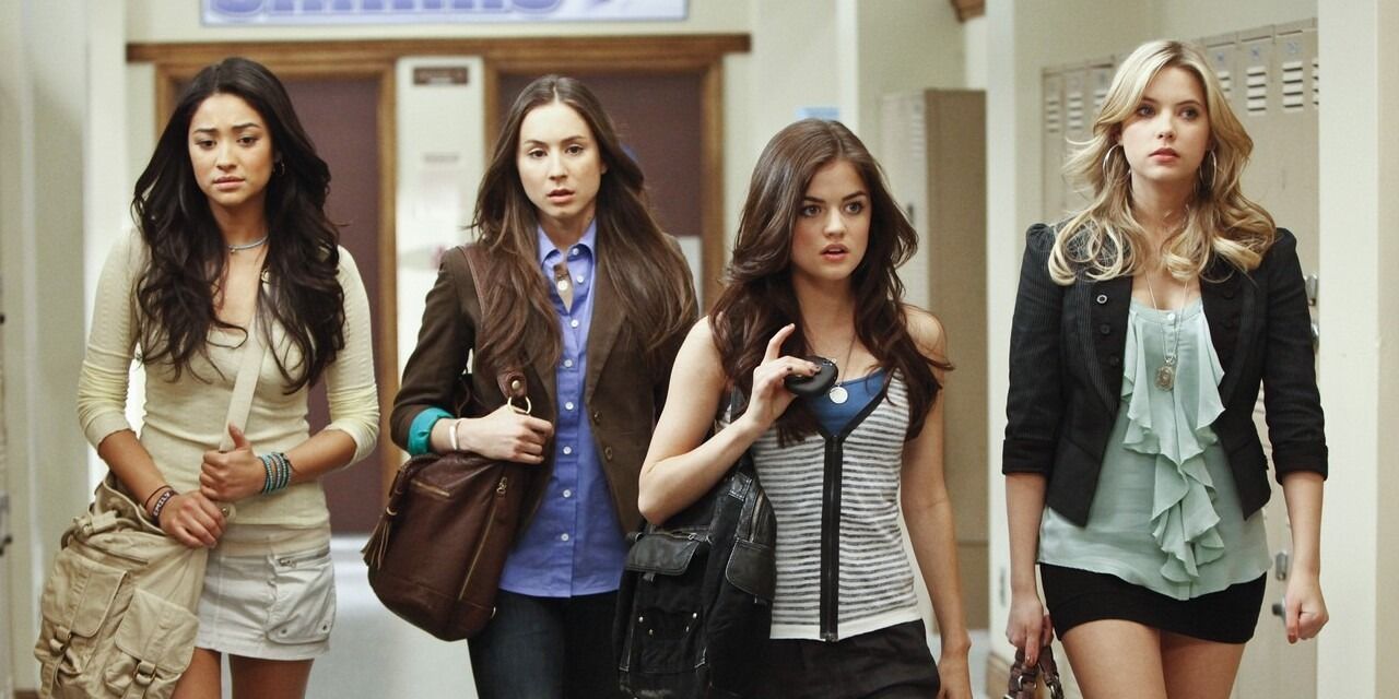 Emily Fields, Spencer Hastings, Aria Montgomery, and Hanna Marin from Pretty Little Liars