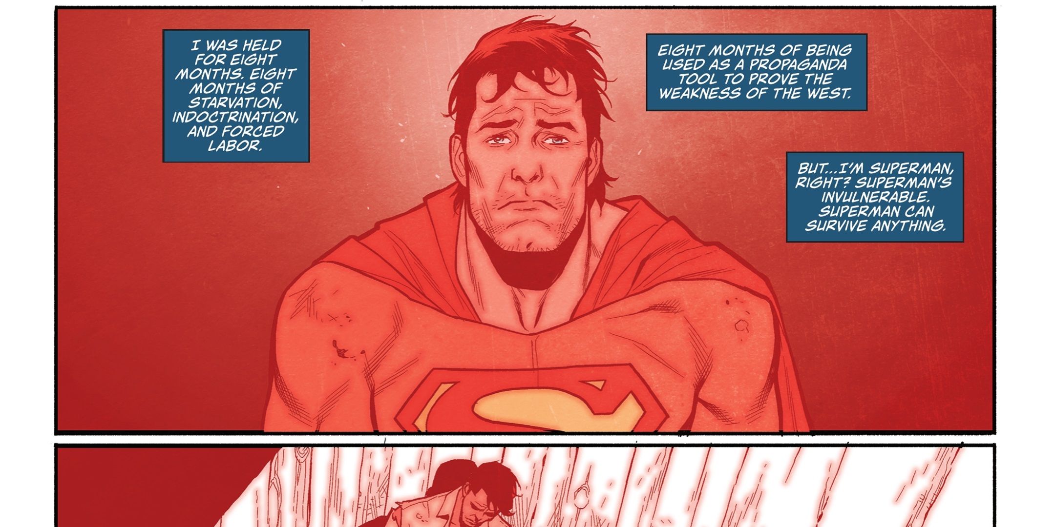 Superman está atormentado por su pasado en un campo de prisioneros.