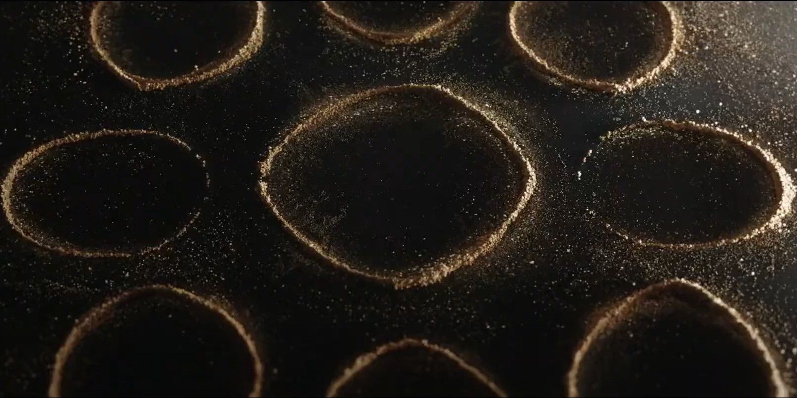 The Nine Rings from from The Rings of Power's Title Sequence