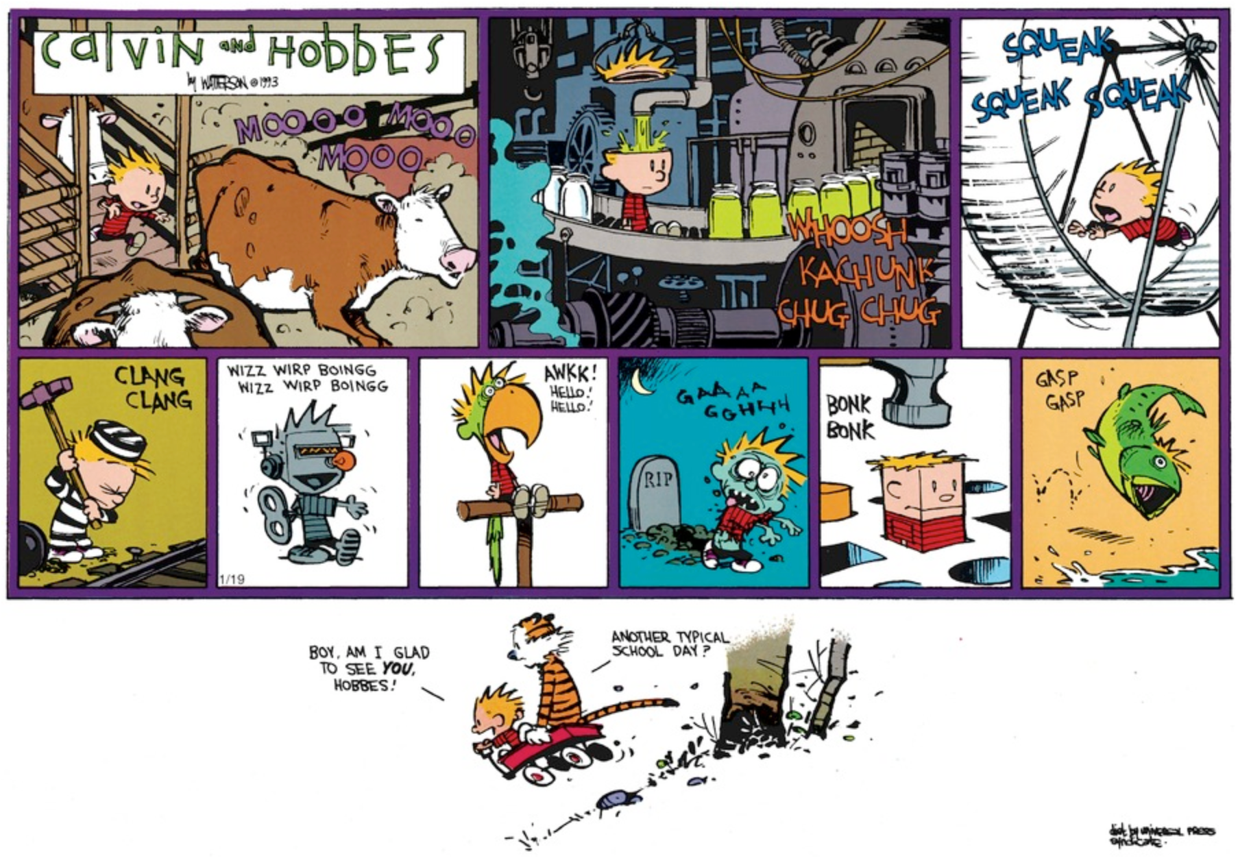 Las 10 tiras cómicas de Calvin y Hobbes mejor dibujadas, clasificadas