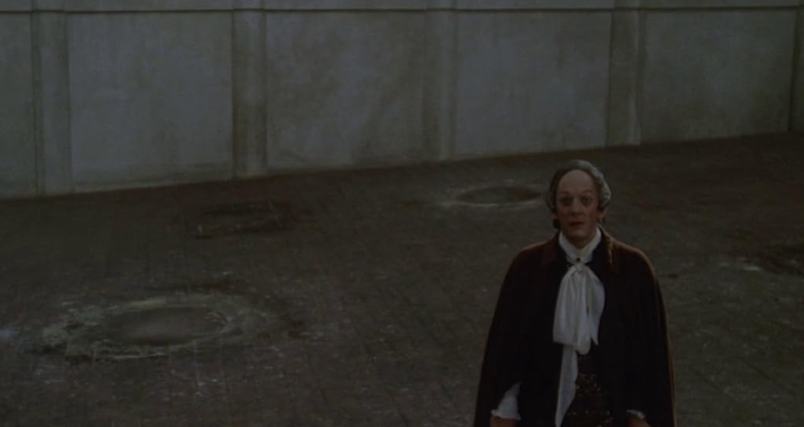 Donald Sutherland é Casanova em Casanova de Fellini.