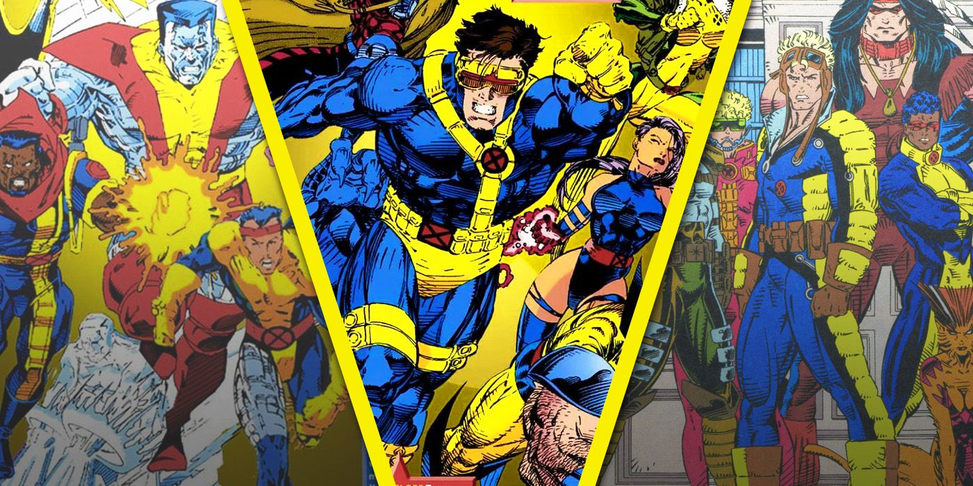 Split Image of Blue, Gold, and X Force Team