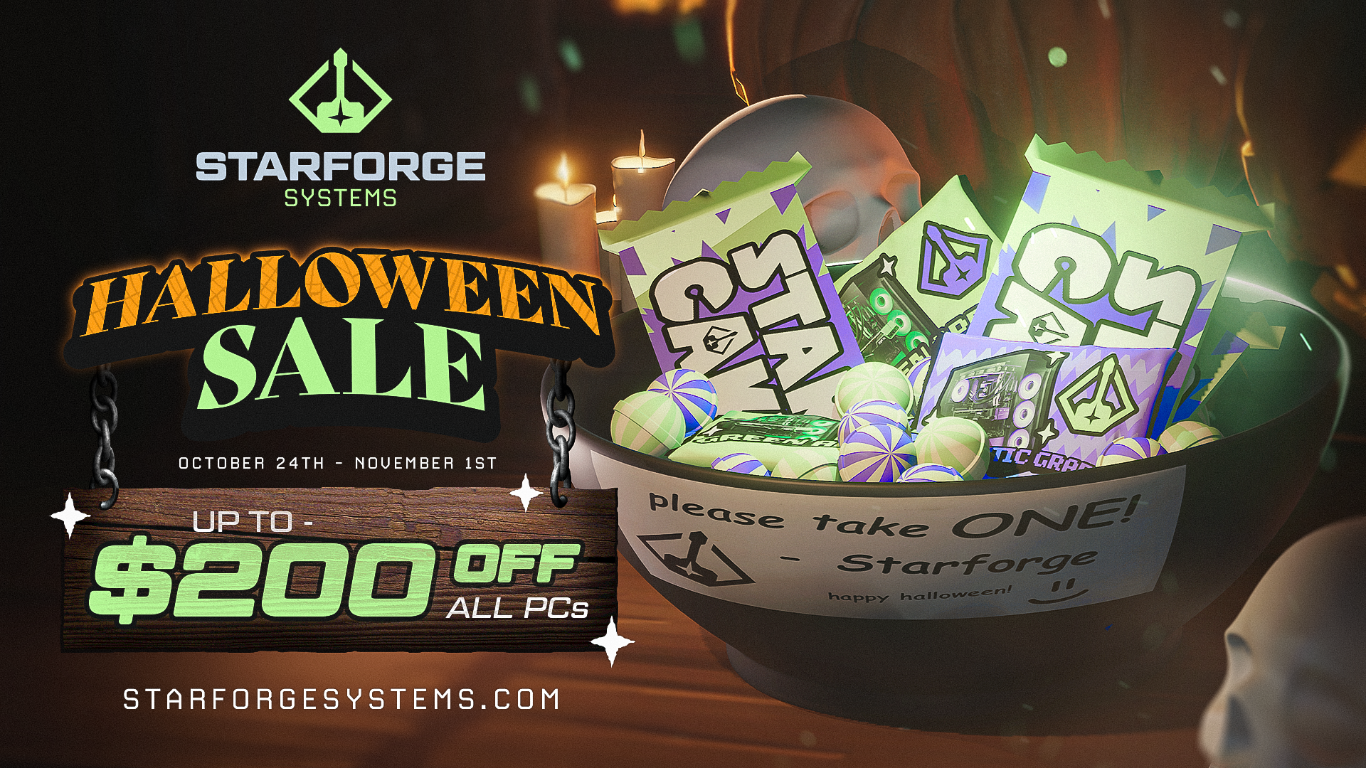 Frieren PC Maker de edición limitada celebra Halloween con ventas de hasta $200 de descuento