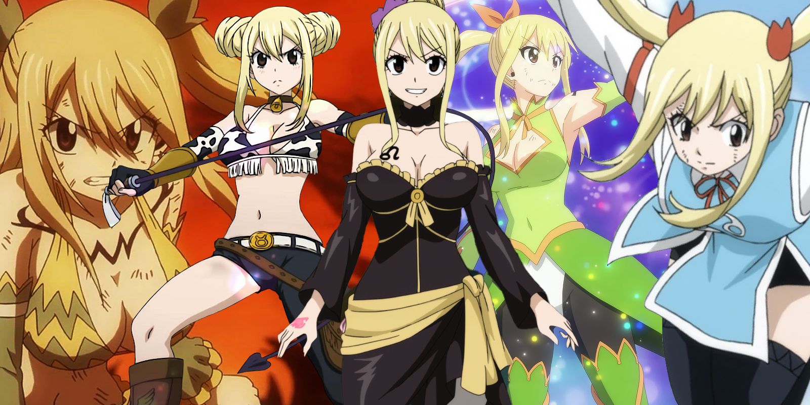 Las formas de vestido de estrella más fuertes de Lucy Heartfilia en Fairy Tail, clasificadas