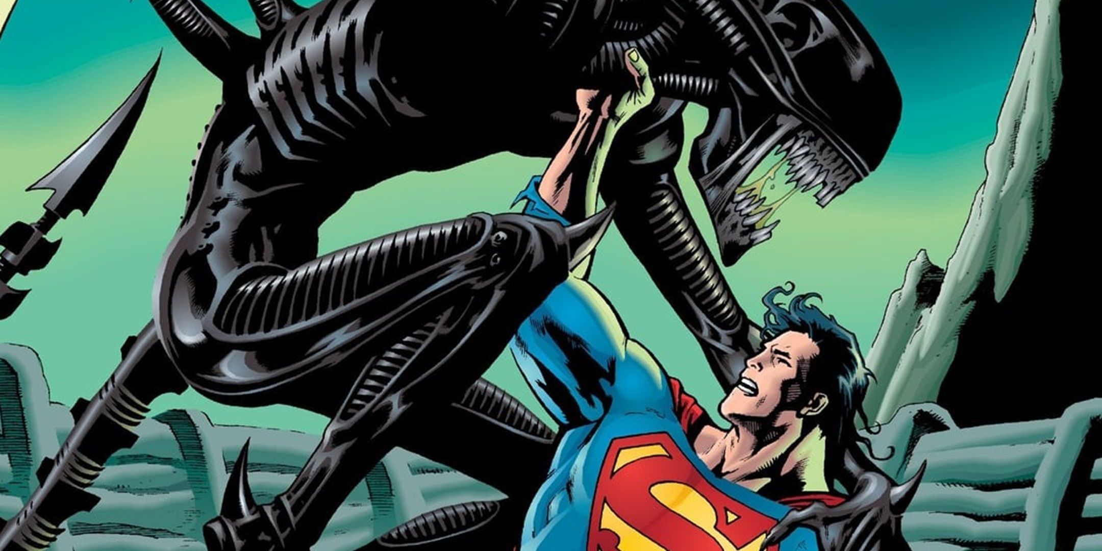 Superman luta contra alienígenas