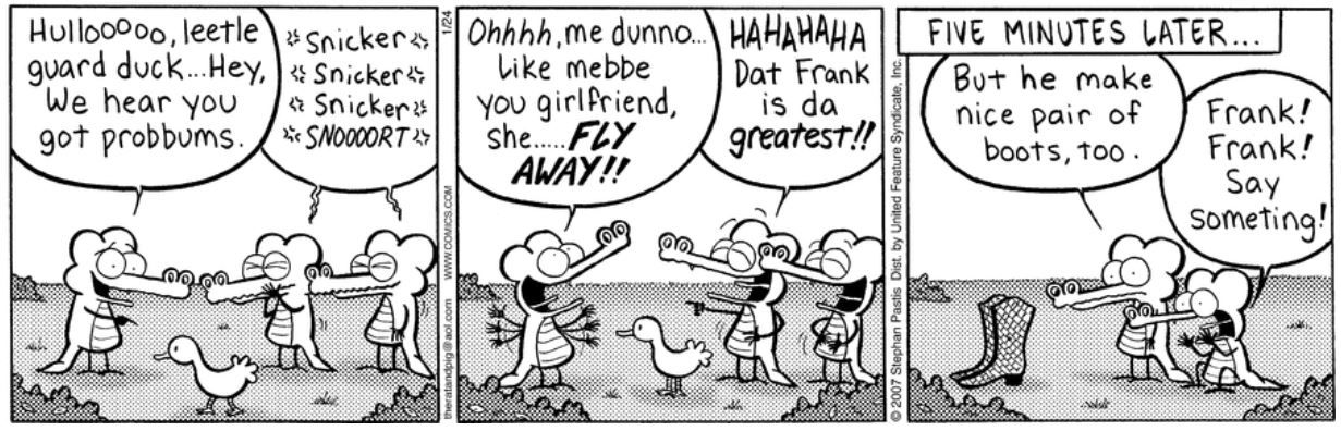 Pearls Before Swine: 10 Best Guard Duck Comic Strips, Ranked