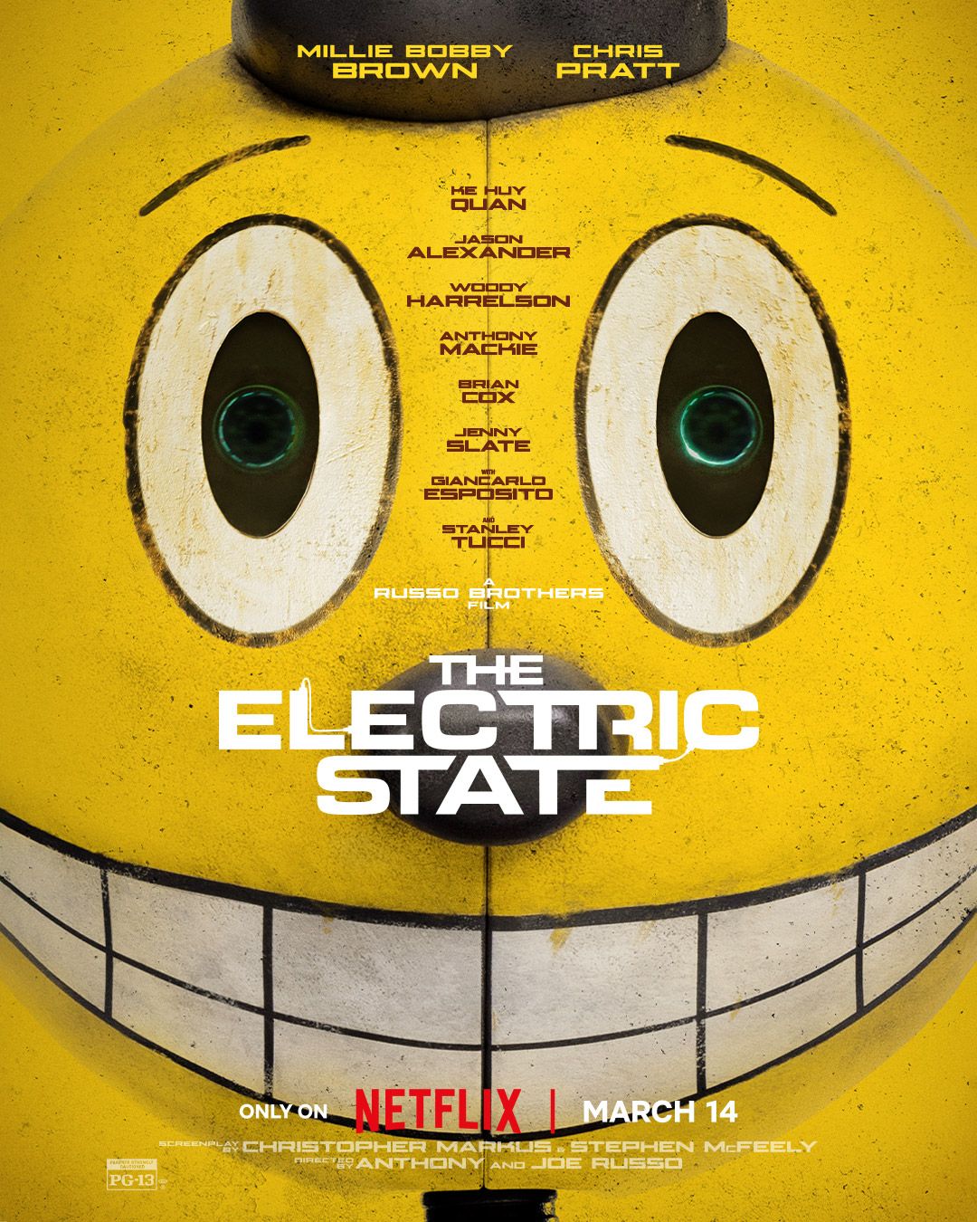 The official poster for the Netflix series “The Electric State”.