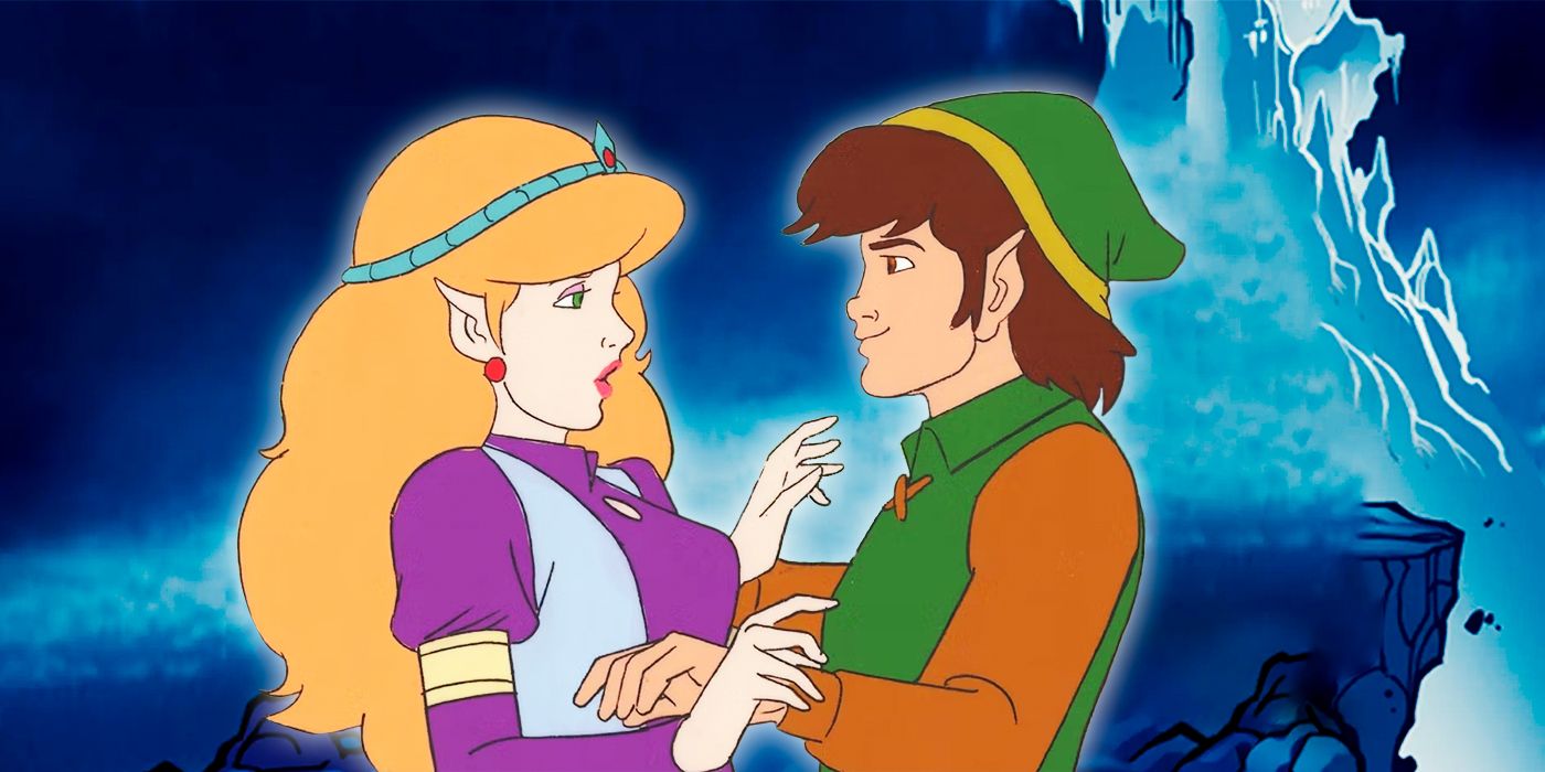 Link and Zelda from the Legend of Zelda cartoon from the 80s