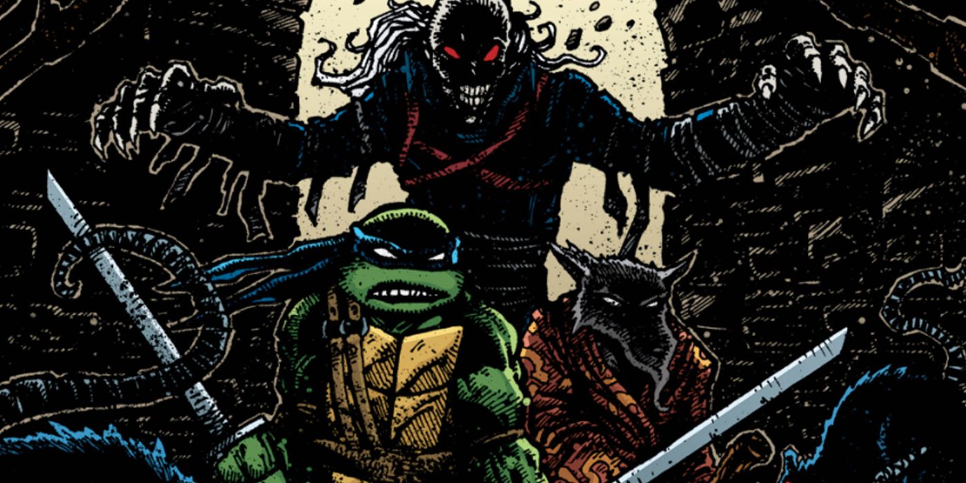 El Rey Rata se cierne sobre Leo y Splinter de los cómics TMNT de IDW