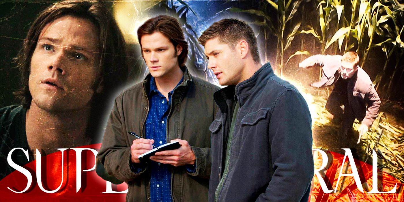 Sam and Dean from Supernatural and some images from the episode Clap Your Hands If You Believe.