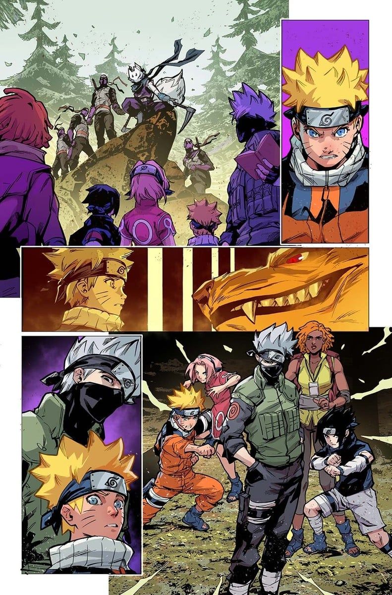 Las Tortugas Ninja mutantes adolescentes conocen a Naruto en un nuevo primer vistazo