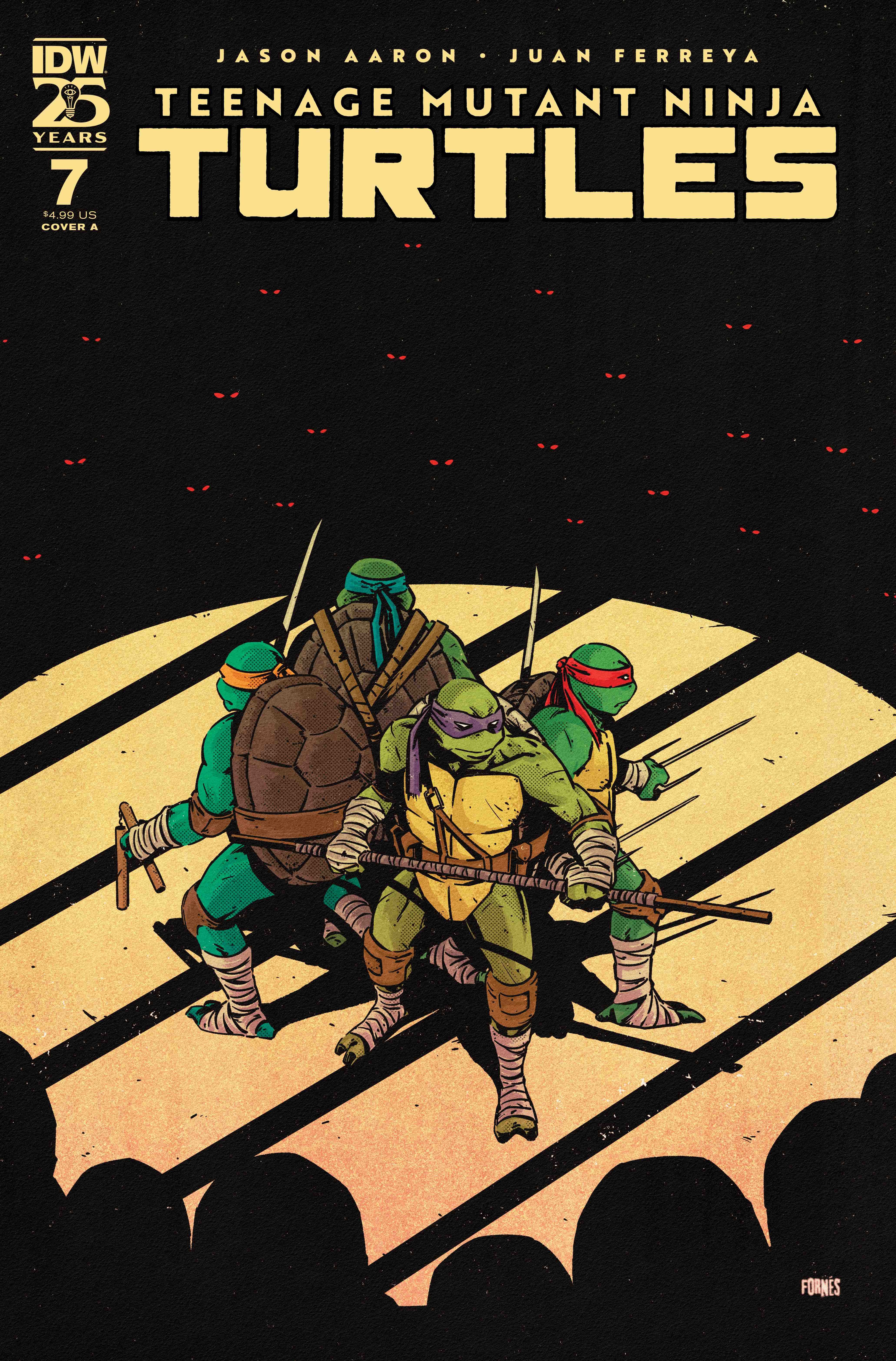 IDW Reveals Jorge Forns' Debut Covers of Teenage Mutant Ninja Turtles