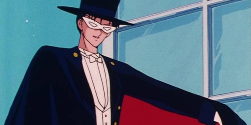 Tuxedo Mask showing up at Sailor Moon's first battle in Sailor Moon.