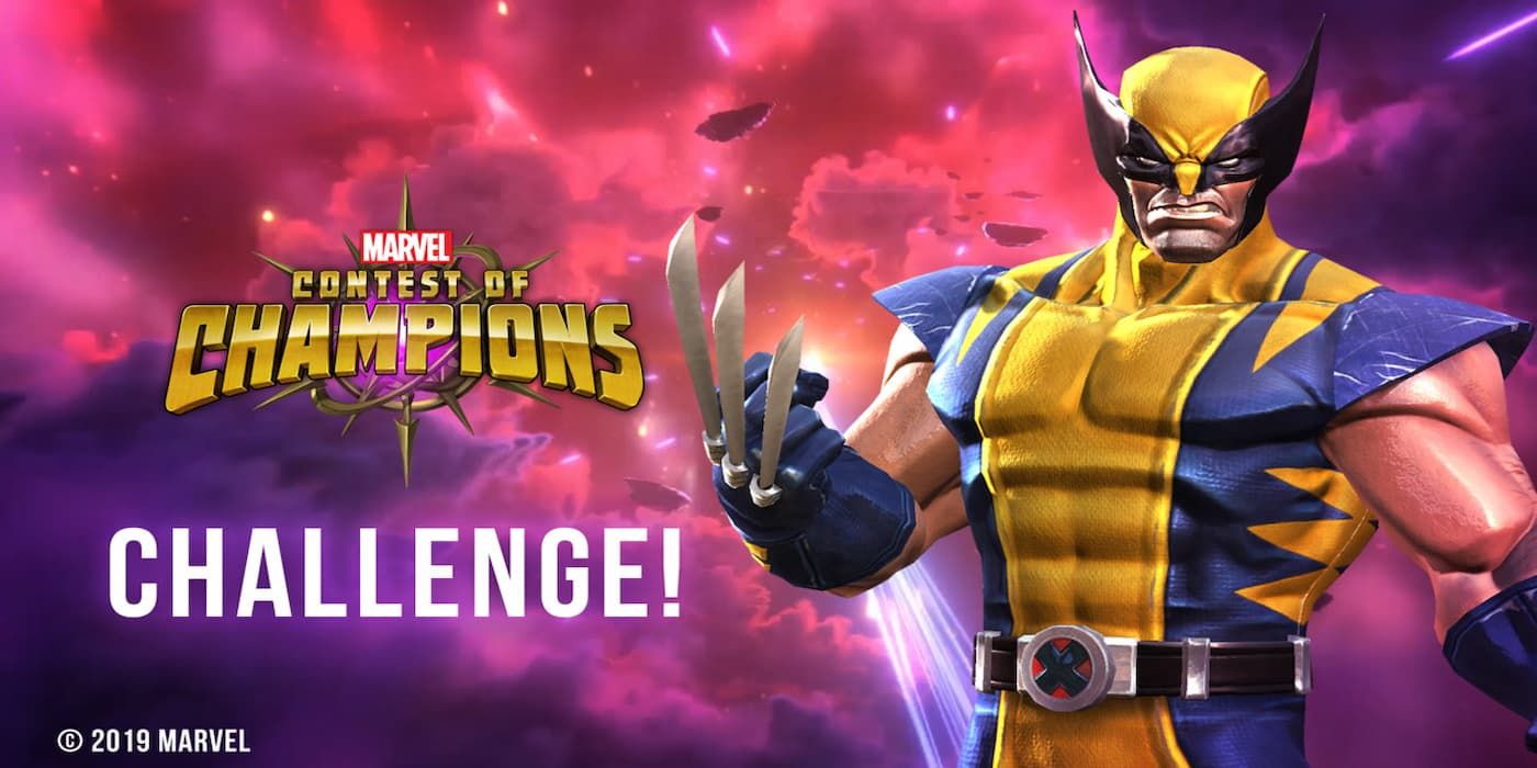 Wolverine com suas garras expostas no Marvel Contest of Champions