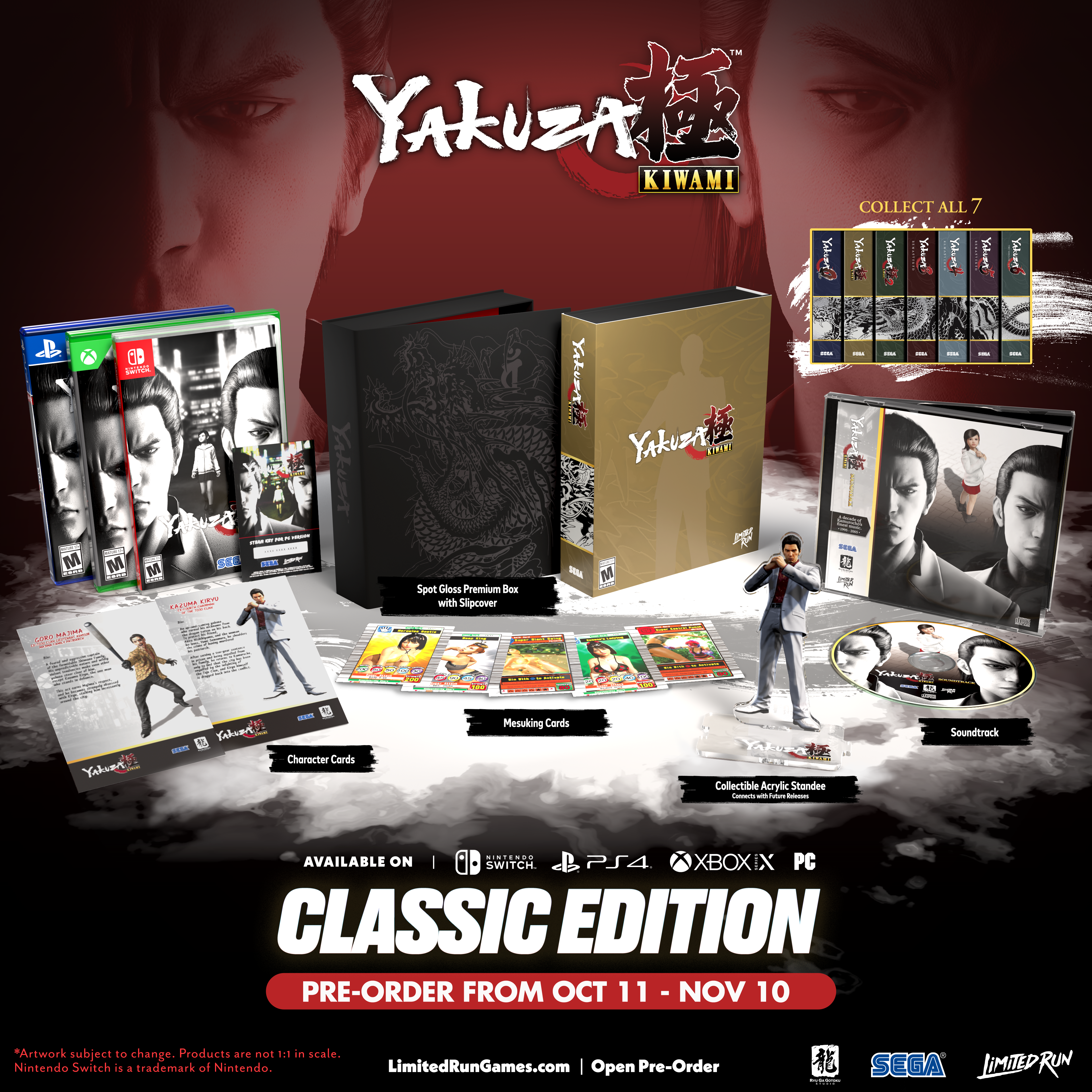 La serie Yakuza de Sega obtiene colecciones físicas de juegos de ejecución limitada