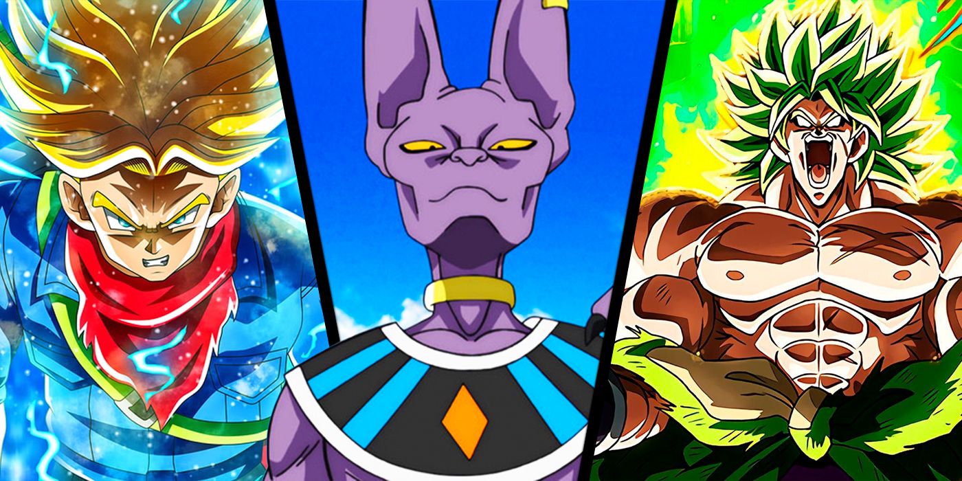 Broly Super in Super Saiyan Form, Beerus and Trunks Rage