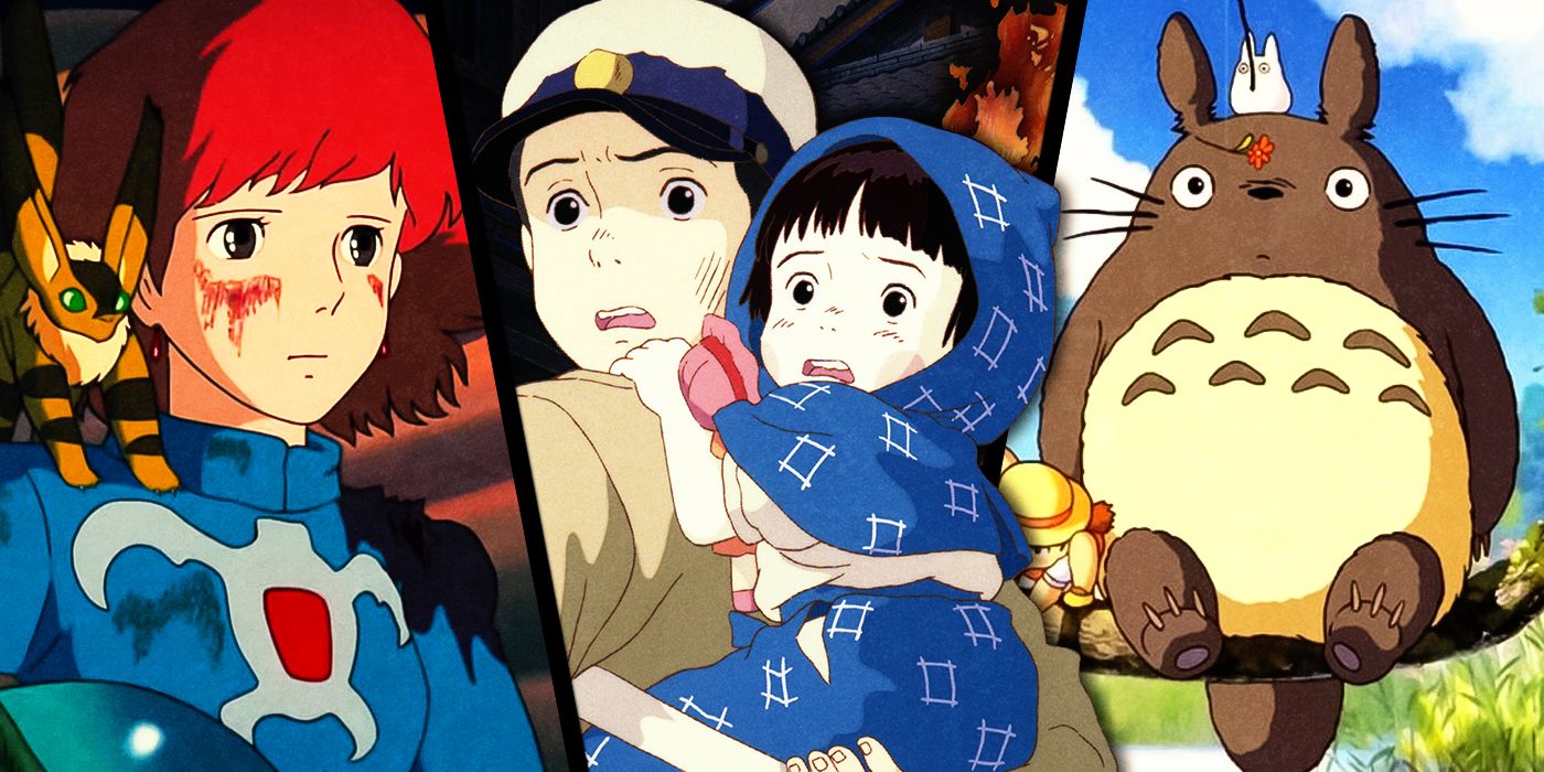 Images of Nausicaa of the Valley of the Wind, Grave of the Fireflies and My Neighbor Totoro