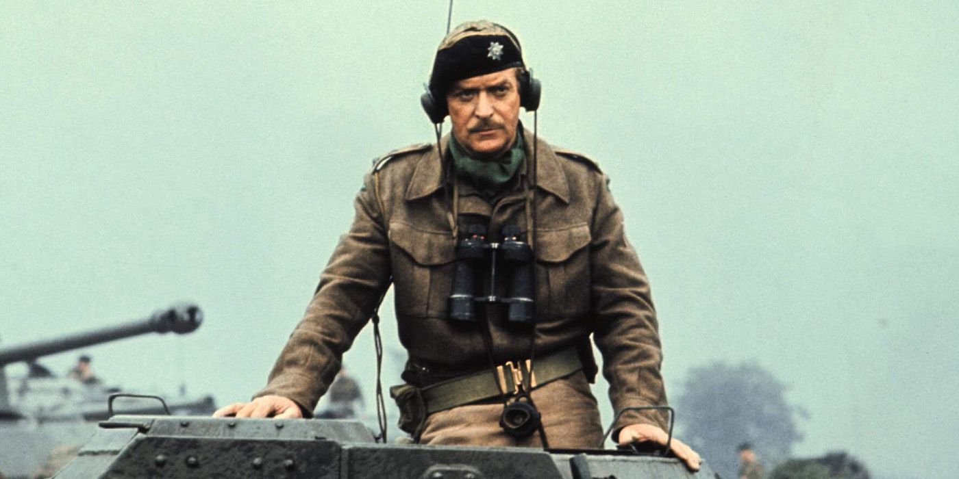 Roy Urquhart (Sean Connery) stands in a tank in A Bridge Too Far.