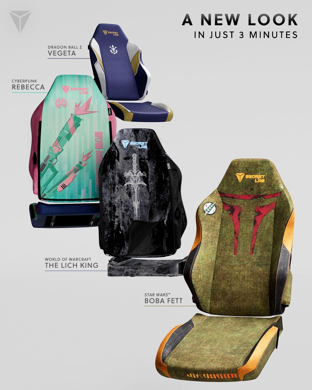 Dragon Ball's Goku & Vegeta Get New Secretlab Gaming Chair Sleeves for 40th Anniversary Release