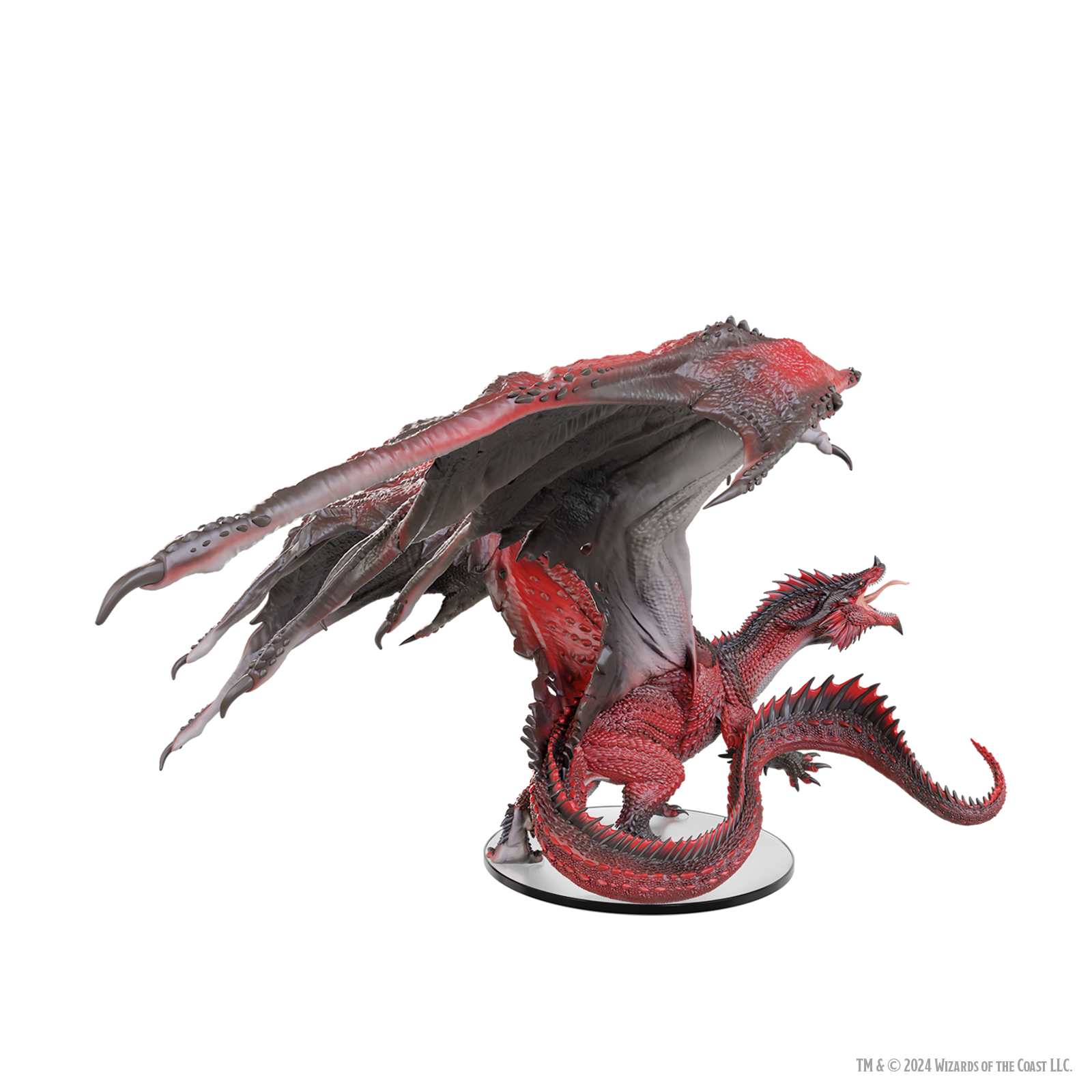 WizKids trae minis adultos del Dragón Rojo Tirano y del Dragón Negro Corruptor a D&D: Icons of the Realms