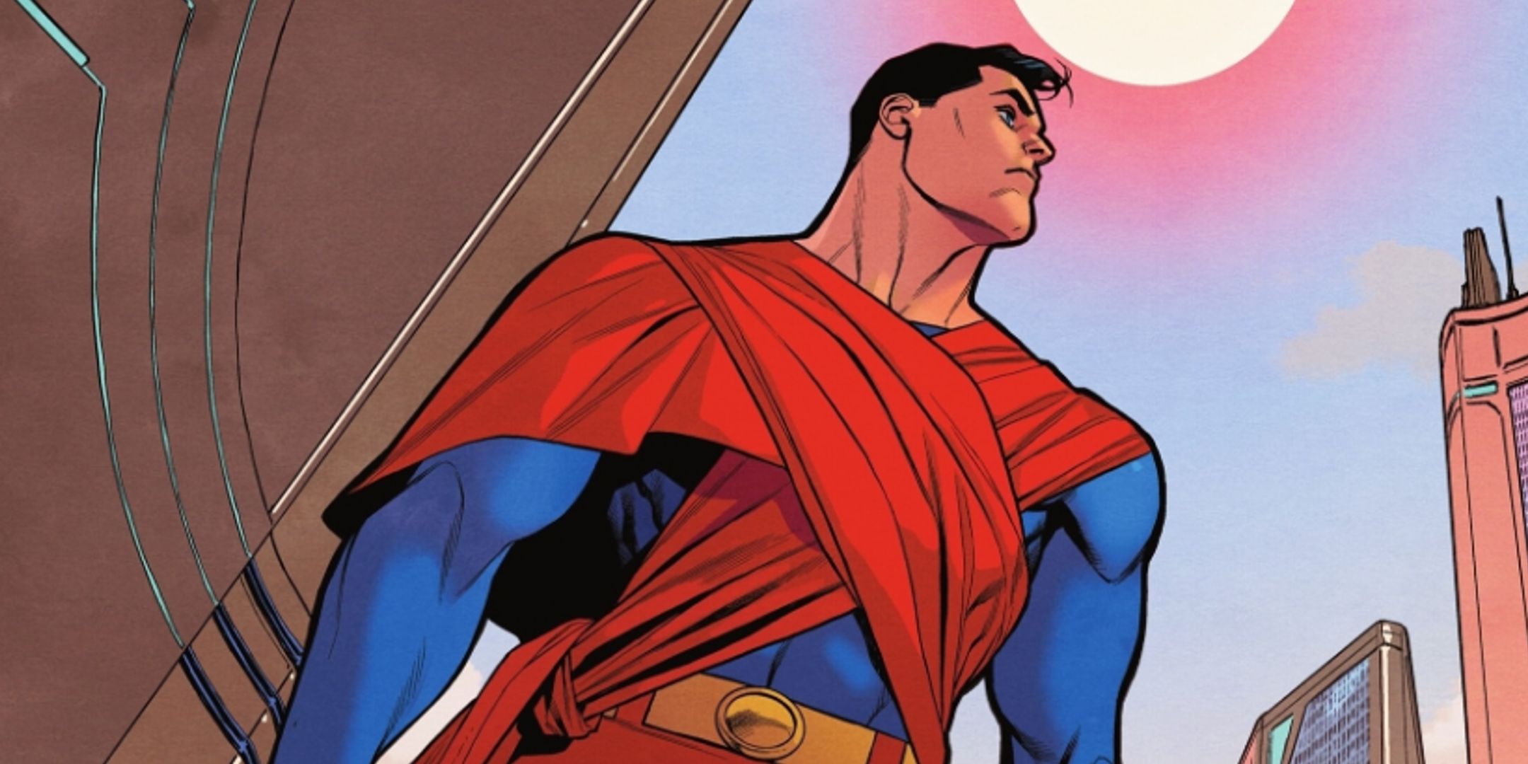 Superman's new Kryptonian suit on the cover of Action Comics #1074.