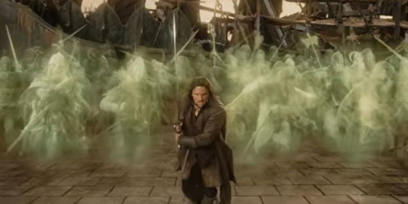 Aragorn leads the undead in The Lord of the Rings.