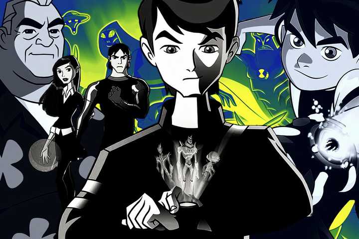 Ben 10 at ten years old and fifteen years old saves the galaxy as a superhero with his cousin Gwen, grandpa Max and friend Kevin in Ben 10.