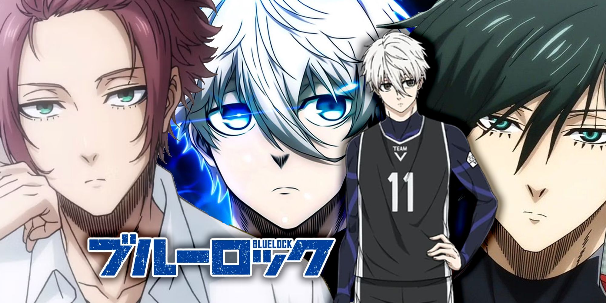 Blue Lock Episode 7 MVP Nagi Seishiro with Sae and Rin Itoshi on the sides