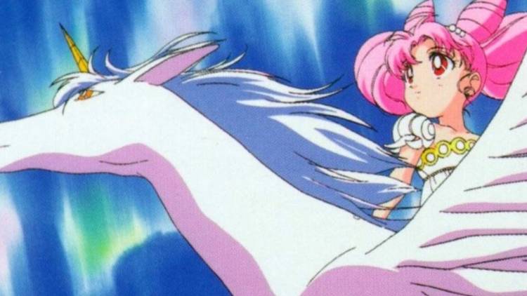 Chibiusa e Pégaso em Sailor Moon