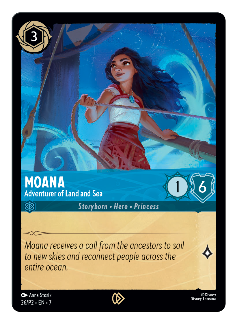 Special Lorcana Promo Card To Be Given Away At Moana 2 Screenings