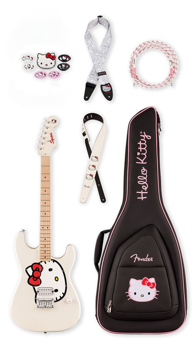 Sanrio y Fender se unen para el lanzamiento oficial de la guitarra del 50 aniversario de Hello Kitty