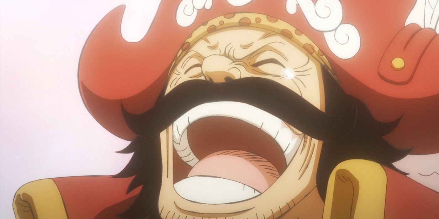 Gol D. Roger laughs after discovering Raftel in One Piece's Wano Country Arc.