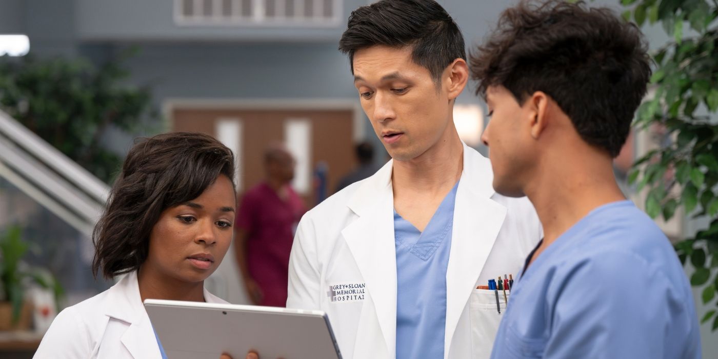 Grey's Anatomy Season 21 - Griffith talks to Kwan and Adams