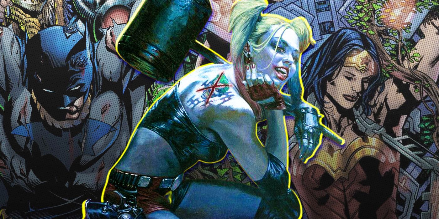 Los 10 héroes más fuertes de DC, Harley Quinn, derrotados en los cómics