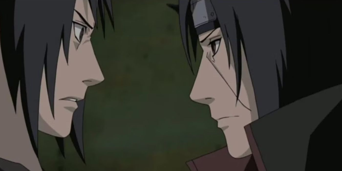 Itachi e Sasuke cara a cara em seu confronto final em Naruto Shippuden